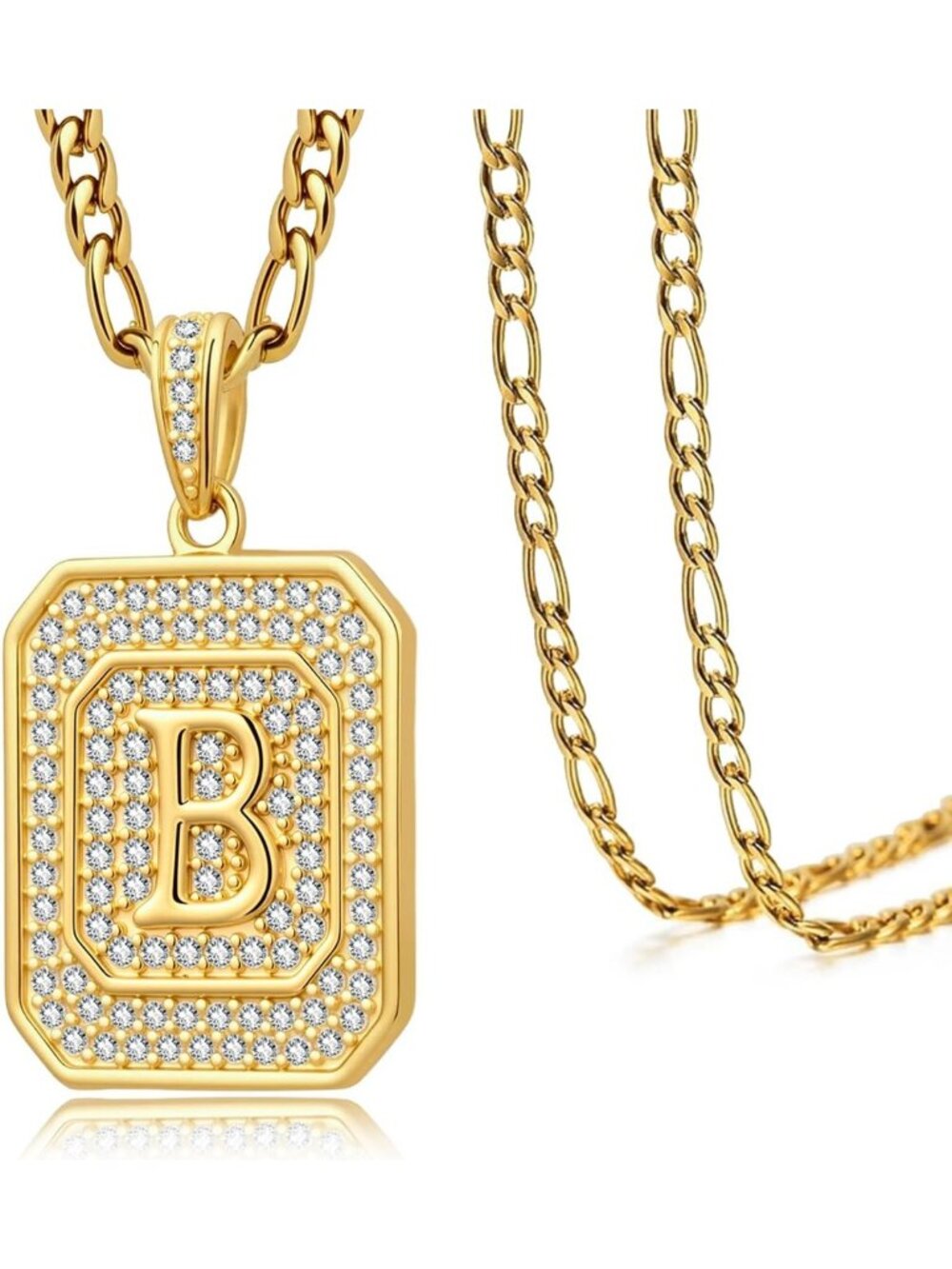 Personalized Gold Initial Necklace A-Z Pendant for Women & Men - 14K/18K Gold